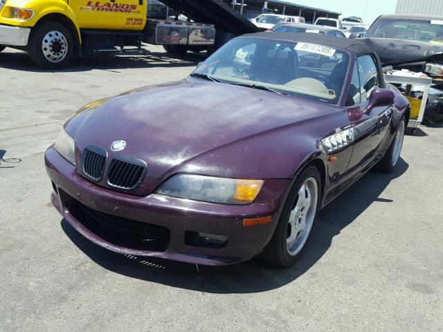 4USCJ3324WLC10100 - 1998 BMW Z3 2.8 PURPLE photo 2