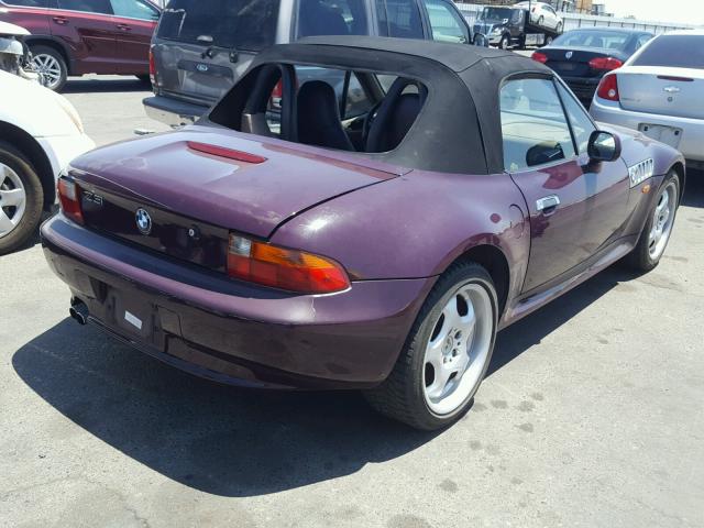 4USCJ3324WLC10100 - 1998 BMW Z3 2.8 PURPLE photo 4