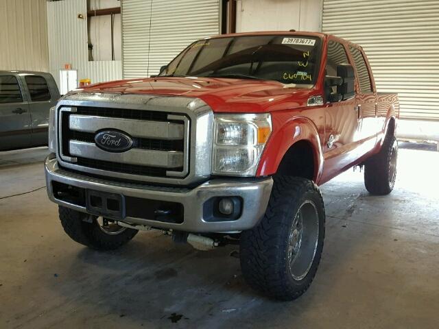 1FT7W2BT2FEC60704 - 2015 FORD F250 SUPER RED photo 2