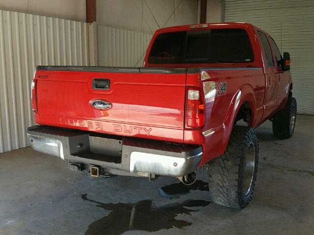 1FT7W2BT2FEC60704 - 2015 FORD F250 SUPER RED photo 4