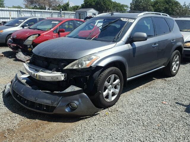 JN8AZ08W97W664831 - 2007 NISSAN MURANO SL GRAY photo 2