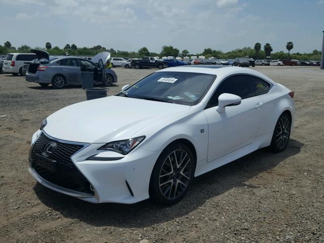 JTHHE5BC6F5007179 - 2015 LEXUS RC 350 WHITE photo 2