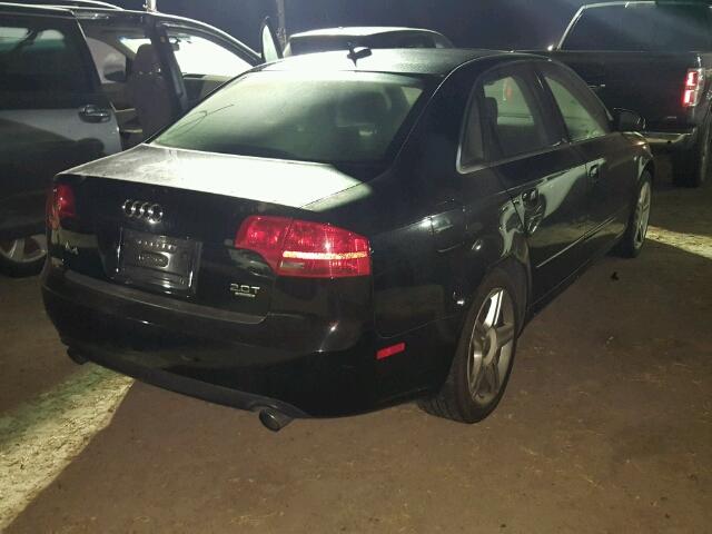 WAUDF78E56A240735 - 2006 AUDI A4 BLACK photo 4