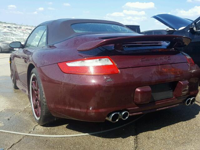 WP0CB29937S775508 - 2007 PORSCHE 911 CARRER MAROON photo 3