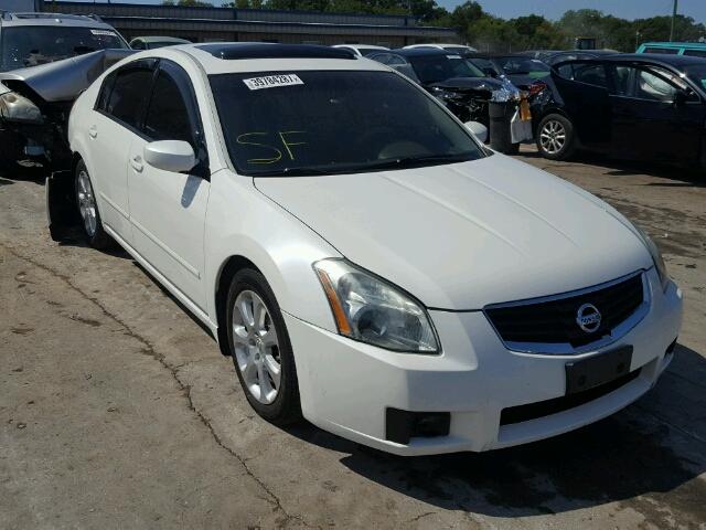 1N4BA41E08C812633 - 2008 NISSAN MAXIMA SE WHITE photo 1