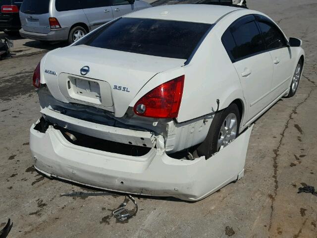 1N4BA41E08C812633 - 2008 NISSAN MAXIMA SE WHITE photo 4