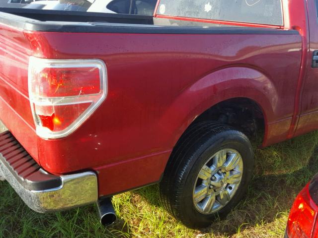1FTFW1CT2BKE21990 - 2011 FORD F150 Темно-червоний фото 6