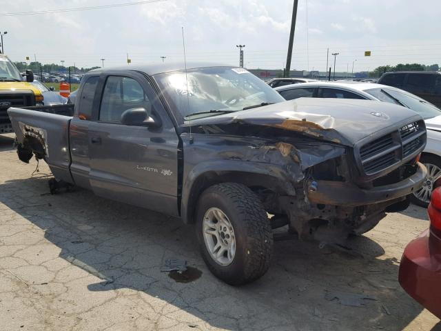 1B7GG12X72S552290 - 2002 DODGE DAKOTA BAS GRAY photo 1