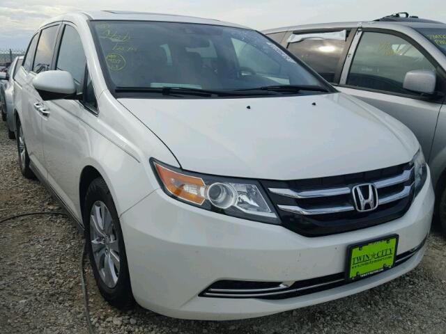 5FNRL5H6XEB122118 - 2014 HONDA ODYSSEY WHITE photo 1