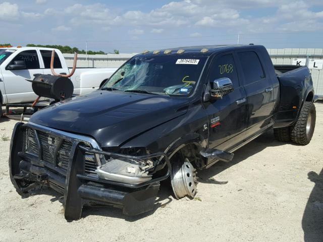 3D73Y4HL8BG583692 - 2011 DODGE RAM 3500 BLACK photo 2