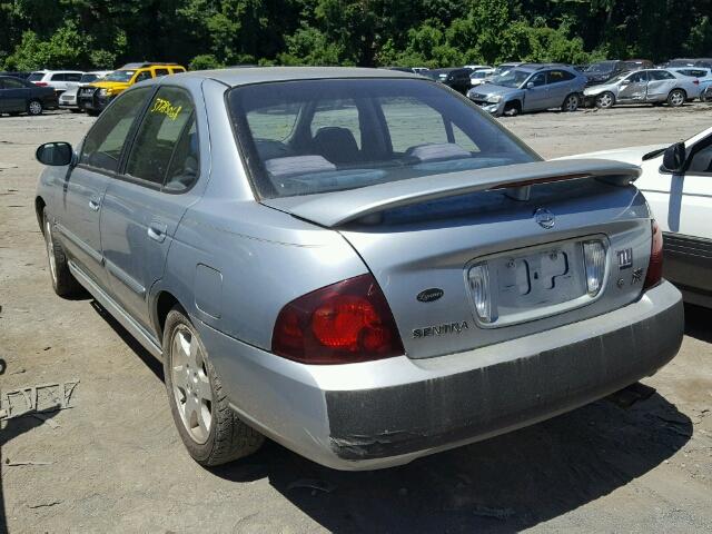 3N1AB51D24L977715 - 2004 NISSAN SENTRA SE- SILVER photo 3