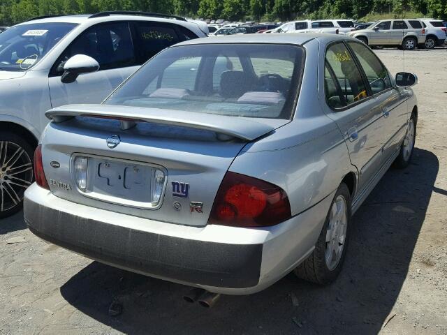 3N1AB51D24L977715 - 2004 NISSAN SENTRA SE- SILVER photo 4