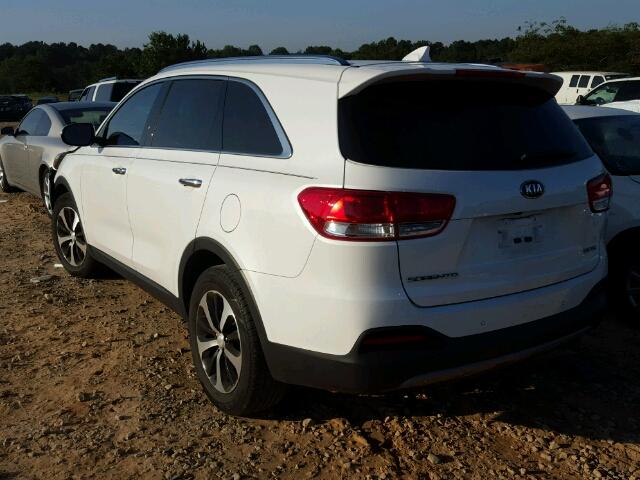 5XYPH4A57GG148045 - 2016 KIA SORENTO EX WHITE photo 3