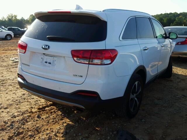 5XYPH4A57GG148045 - 2016 KIA SORENTO EX WHITE photo 4