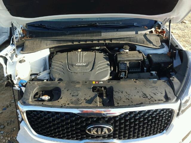 5XYPH4A57GG148045 - 2016 KIA SORENTO EX WHITE photo 7