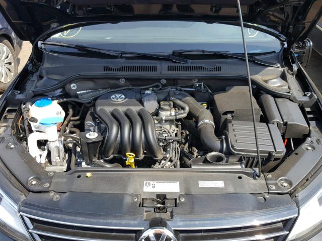 3VW2K7AJ4FM259290 - 2015 VOLKSWAGEN JETTA BASE BLACK photo 7