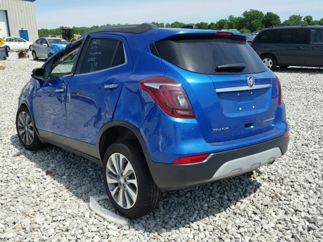 KL4CJASB4JB636757 - 2018 BUICK ENCORE PRE BLUE photo 3