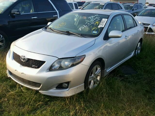 2T1BE40EX9C029635 - 2009 TOYOTA COROLLA SILVER photo 2