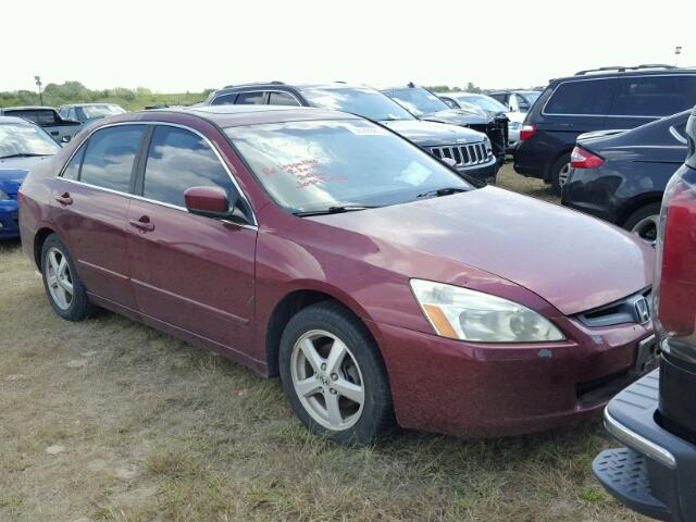 1HGCM56865A002625 - 2005 HONDA ACCORD EX RED photo 1