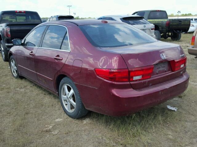 1HGCM56865A002625 - 2005 HONDA ACCORD EX RED photo 3