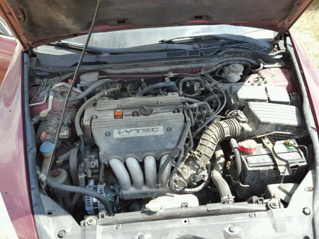 1HGCM56865A002625 - 2005 HONDA ACCORD EX RED photo 7