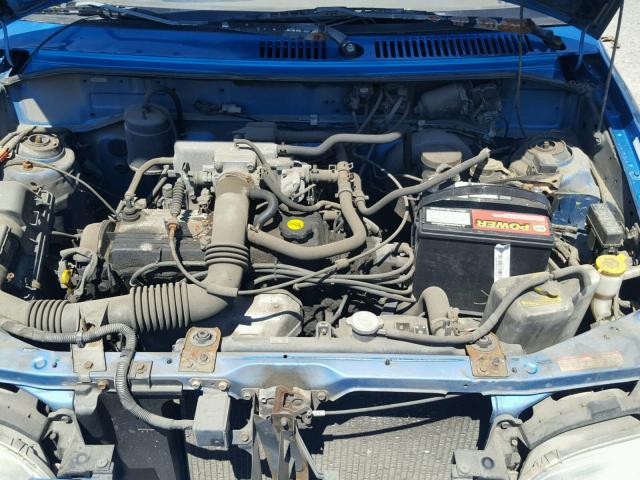 KNJLT05HXV6197215 - 1997 FORD ASPIRE BLUE photo 7