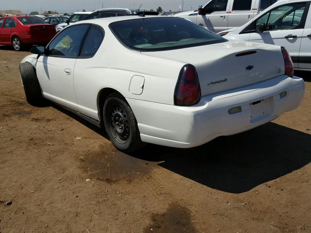 2G1WW12E959190135 - 2005 CHEVROLET MONTE CARL თეთრი ფოტო 3