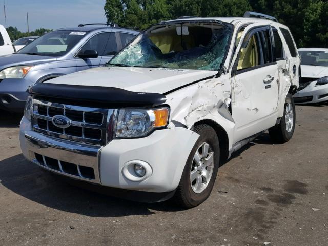 1FMCU04G39KA63647 - 2009 FORD ESCAPE LIM WHITE photo 2