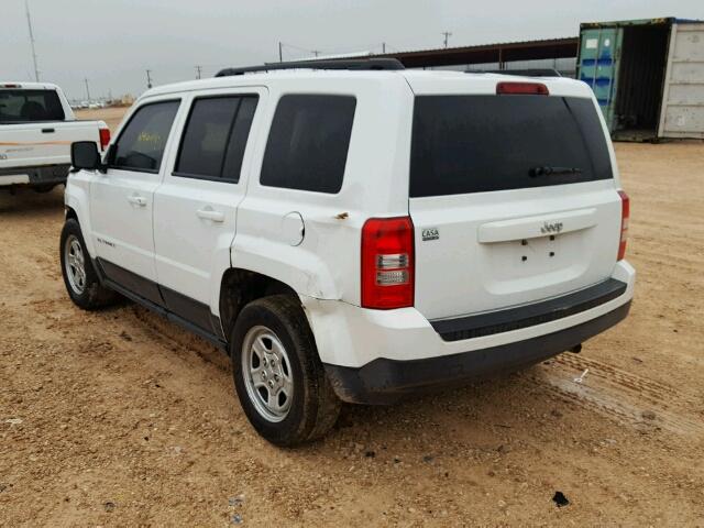 1C4NJPBB3FD140040 - 2015 JEEP PATRIOT SP WHITE photo 3