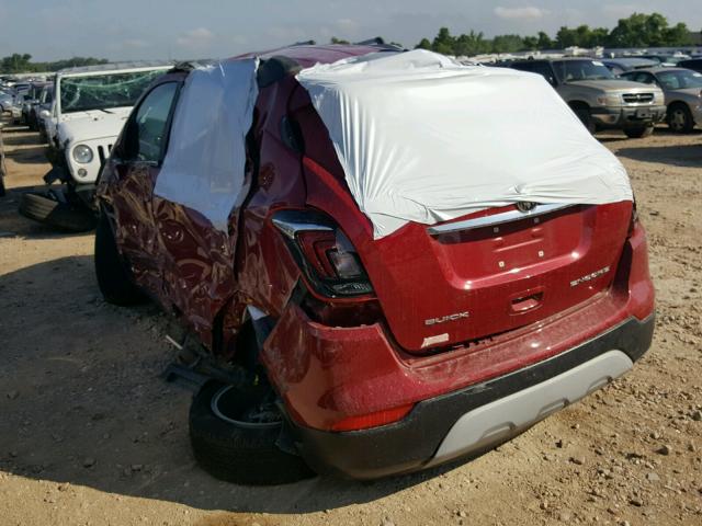 KL4CJASB5JB634743 - 2018 BUICK ENCORE PRE RED photo 3