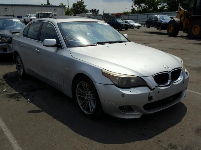 WBANB33535B116956 - 2005 BMW 545 I SILVER photo 1