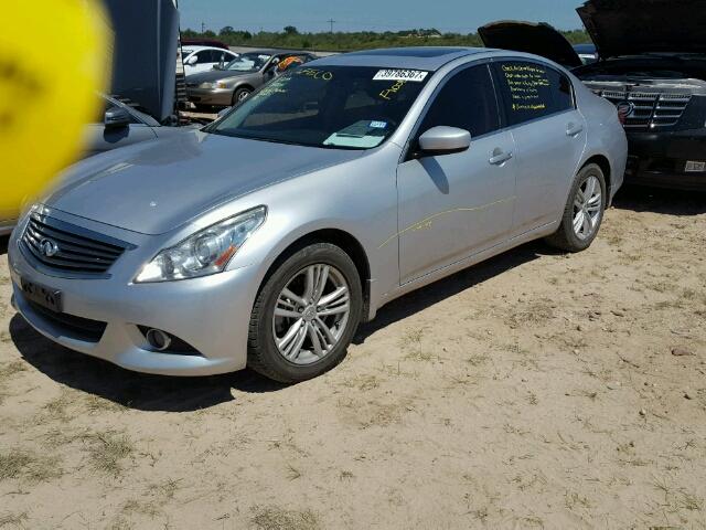 JN1CV6AR9CM672993 - 2012 INFINITI G37 SILVER photo 2