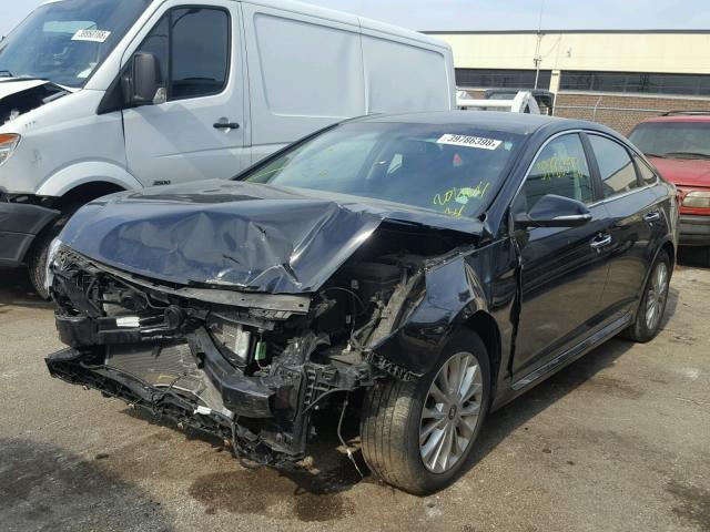 5NPE34AF8FH242828 - 2015 HYUNDAI SONATA SPO BLACK photo 2