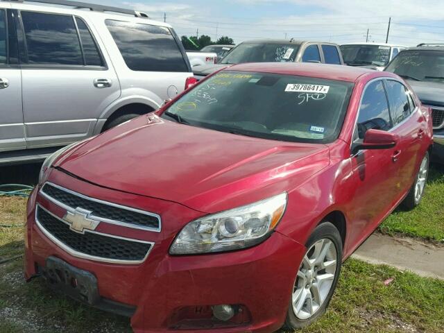 1G11F5RR5DF114833 - 2013 CHEVROLET MALIBU RED photo 2