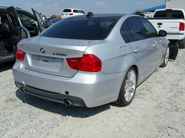 WBAPM7C56AA366945 - 2010 BMW 335 I SILVER photo 4