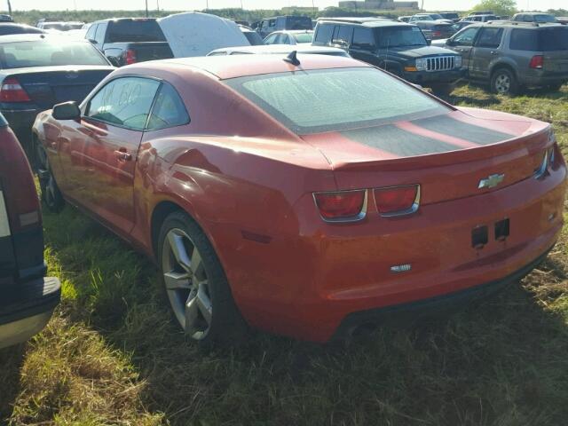 2G1FK1EJ6A9150500 - 2010 CHEVROLET CAMARO ORANGE photo 3