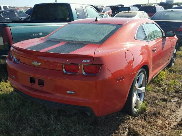 2G1FK1EJ6A9150500 - 2010 CHEVROLET CAMARO ORANGE photo 4