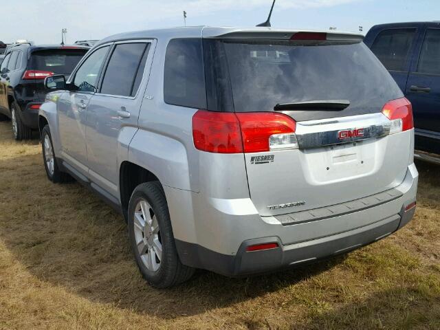 2GKALMEK7D6245344 - 2013 GMC TERRAIN SILVER photo 3