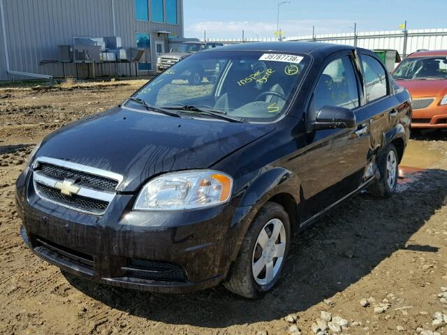 3G1TB5DG7BL102826 - 2011 CHEVROLET AVEO LS BLACK photo 2