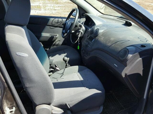 3G1TB5DG7BL102826 - 2011 CHEVROLET AVEO LS BLACK photo 5