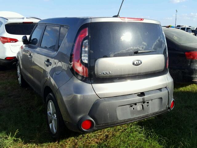 KNDJN2A26G7269414 - 2016 KIA SOUL GRAY photo 3