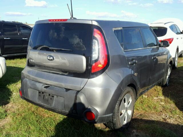 KNDJN2A26G7269414 - 2016 KIA SOUL GRAY photo 4