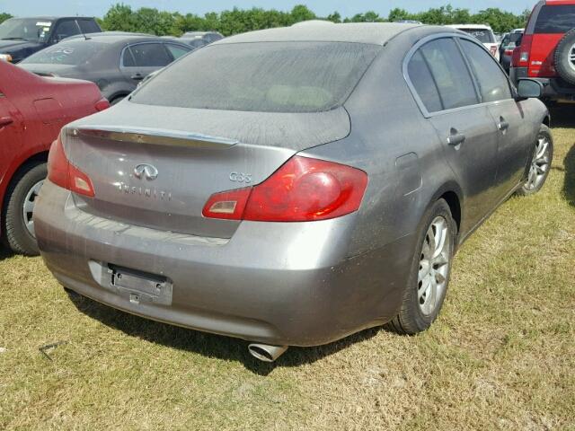 JNKBV61E47M713041 - 2007 INFINITI G35 GRAY photo 4