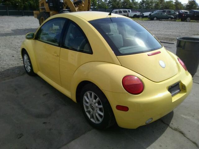 3VWCK31C44M416926 - 2004 VOLKSWAGEN NEW BEETLE YELLOW photo 3