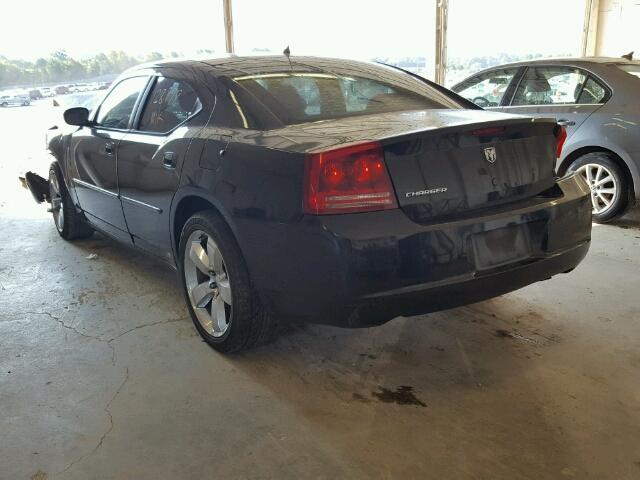 2B3KA43R68H247877 - 2008 DODGE CHARGER BLACK photo 3