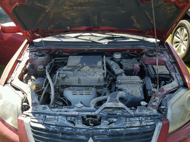 4A3AB36FX9E016165 - 2009 MITSUBISHI GALANT ES RED photo 7