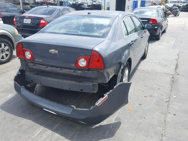 1G1ZG57B784225004 - 2008 CHEVROLET MALIBU LS ნაცრისფერი ფოტო 4