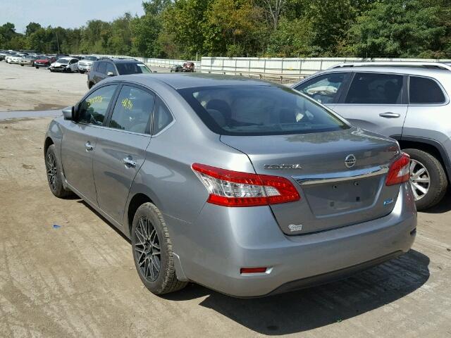 3N1AB7APXDL768065 - 2013 NISSAN SENTRA S GRAY photo 3