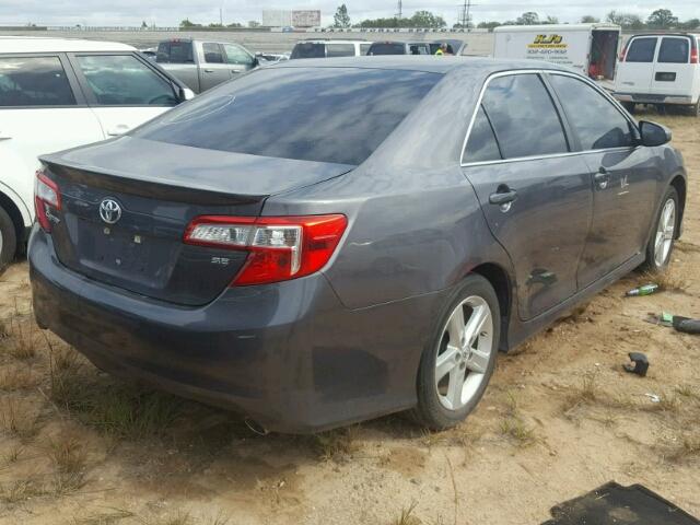 4T1BF1FK6EU367485 - 2014 TOYOTA CAMRY CHARCOAL photo 4