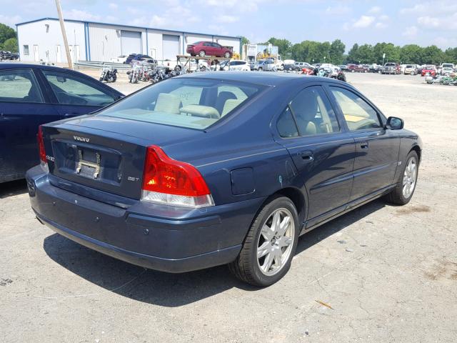 YV1RS592762530931 - 2006 VOLVO S60 2.5T BLUE photo 4